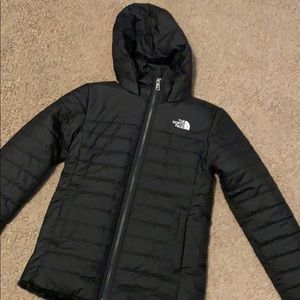 Hooded North Face Puffer with Fur-lining
